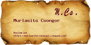 Murlasits Csongor névjegykártya