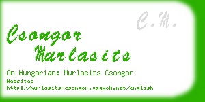 csongor murlasits business card